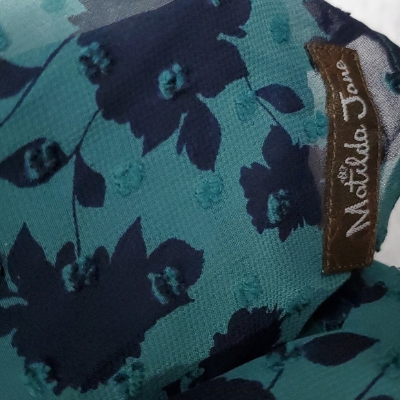 NEW Matilda Jane A LITTLE PARTY Dress Hi Lo Swiss Dot Ties Size M Medium - Picture 9 of 12